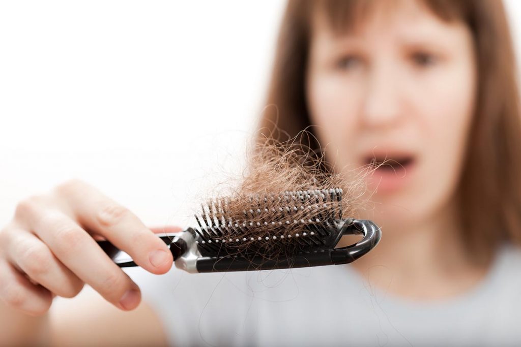 Hair loss in women with low T