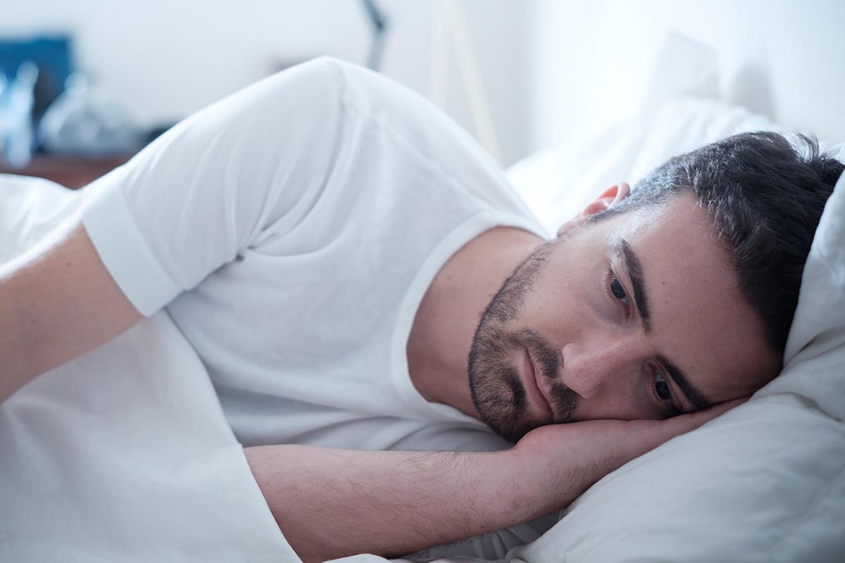 Low testosterone man with sleeping problems